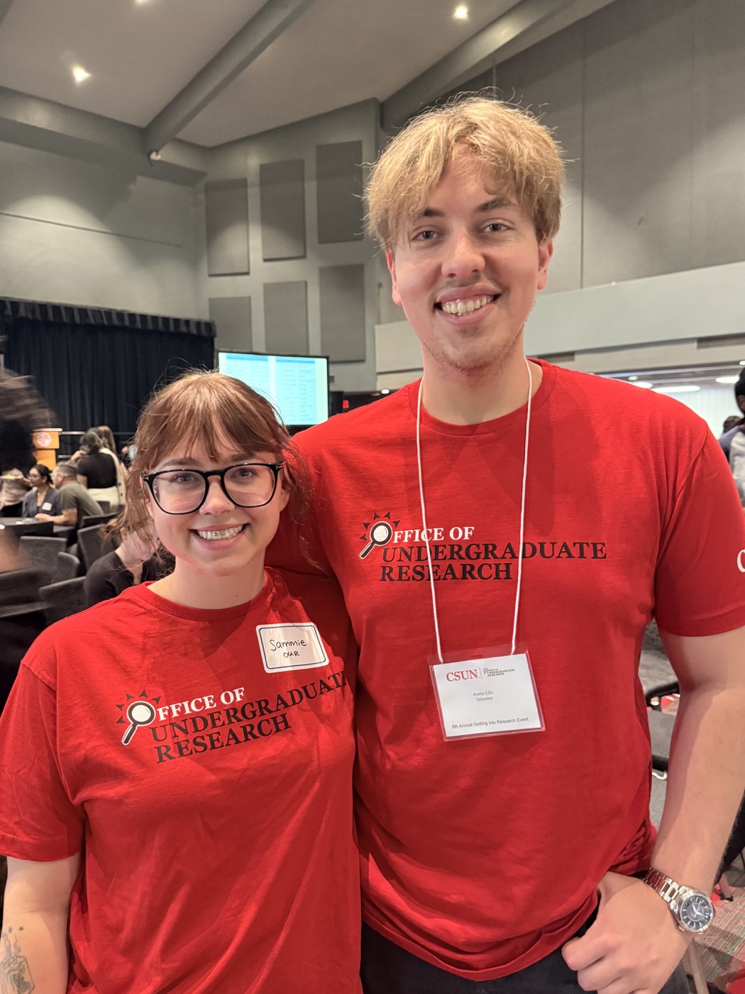 Austin at CSUN's annual Getting Into Research event